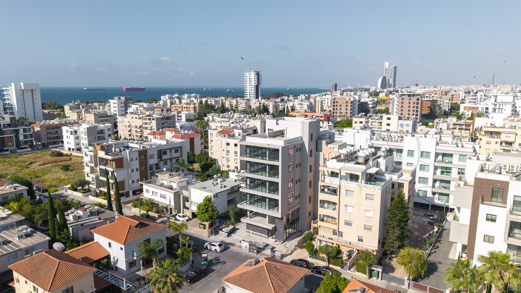 A standalone Limassol headquarters, 400 metres from the coast.