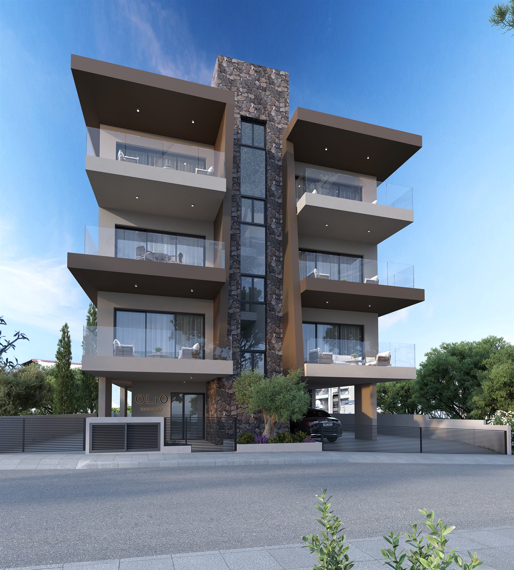 OLiO two-bedroom residences in Mesa Geitonia.