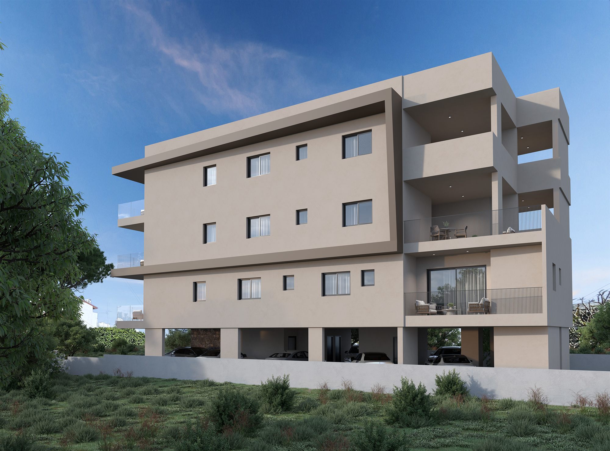 OLiO two-bedroom residences in Mesa Geitonia.